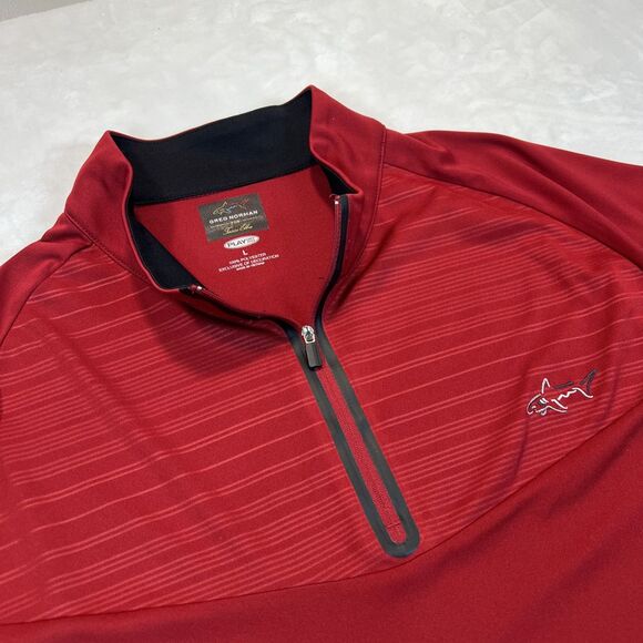 Greg Norman Collection Other - PGA Greg Norman Burgundy Size L -Long Sleeve Dri-Fit‎ Golf Shirt
